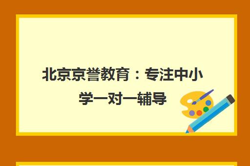 北京京誉教育 专注中小学一对一辅导 15年个性化教学 名校师资