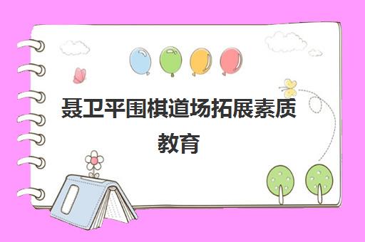 聂卫平围棋道场拓展素质教育 围棋少年面临机遇与挑战