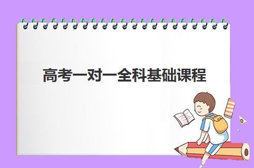高考一对一全科基础课程 高考一对一全科基础课程
