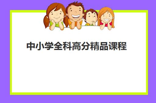 中小学全科高分精品课程 中小学全科高分精品课程