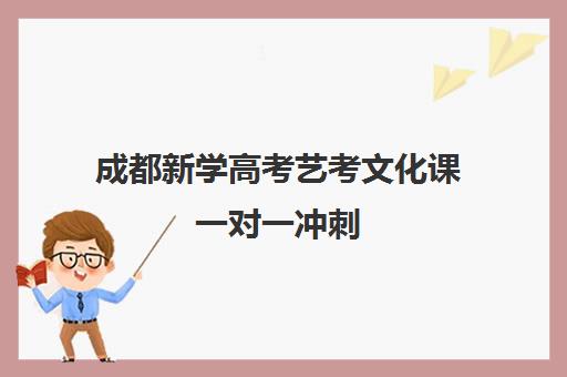 成都新学高考艺考文化课一对一冲刺 助力圆梦名校