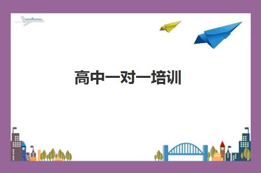 高中一对一培训