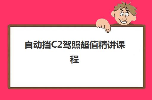自动挡C2驾照超值精讲课程 自动挡C2驾照超值精讲课程