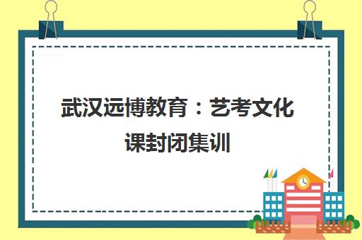 武汉远博教育 艺考文化课封闭集训 小班教学助力高考冲刺