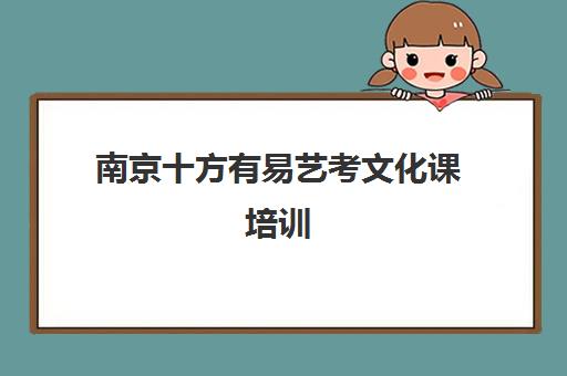 南京十方有易艺考文化课培训 专属课程短期高效提分