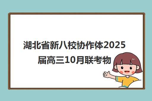 湖北省新八校协作体2025届高三10月联考物理试题及答案