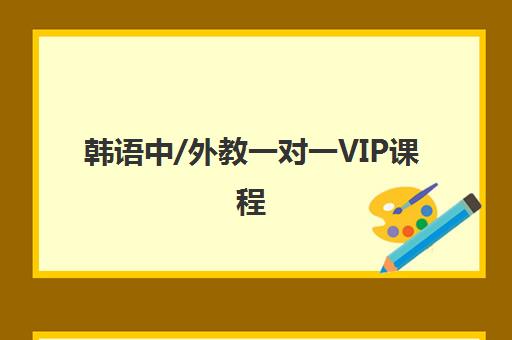 韩语中/外教一对一VIP课程 韩语中/外教一对一VIP课程