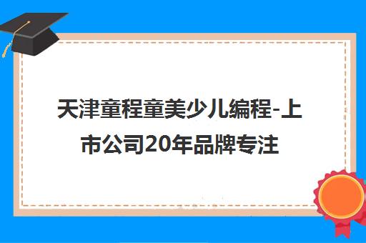 天津童程童美少儿编程-上市公司20年品牌专注Python机器人培训