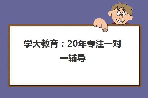 学大教育 20年专注一对一辅导 从个性化教育到智慧教育的跨越