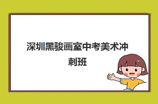 深圳黑骏画室中考美术冲刺班 定制课程助力名校录取