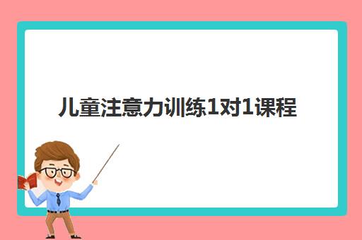 儿童注意力训练1对1课程