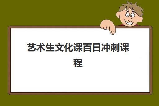 艺术生文化课百日冲刺课程