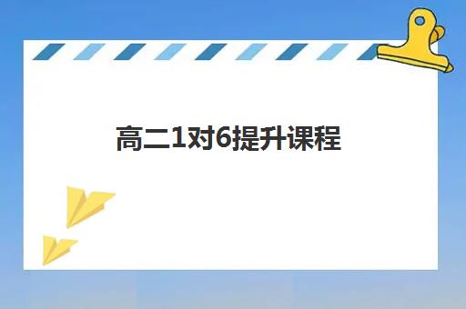 高二1对6提升课程