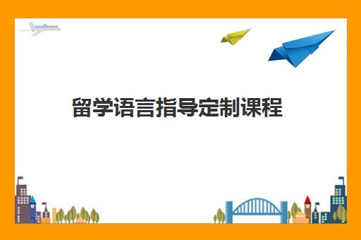留学语言指导定制课程