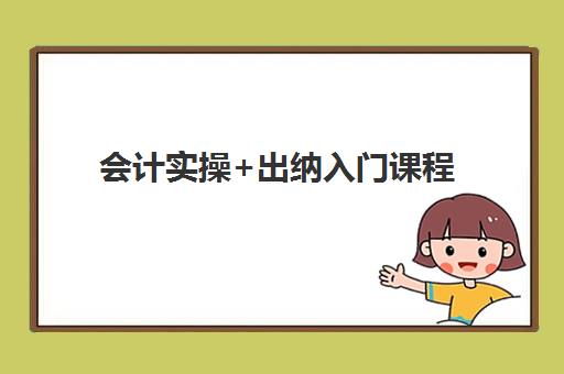 会计实操+出纳入门课程 会计实操+出纳入门课程
