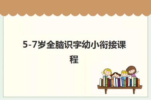 5-7岁全脑识字幼小衔接课程