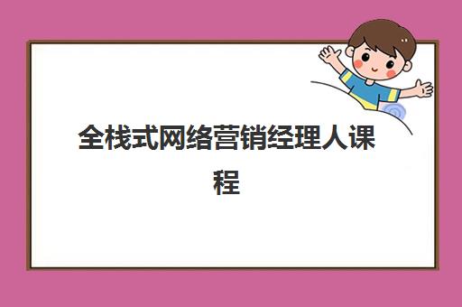 全栈式网络营销经理人课程