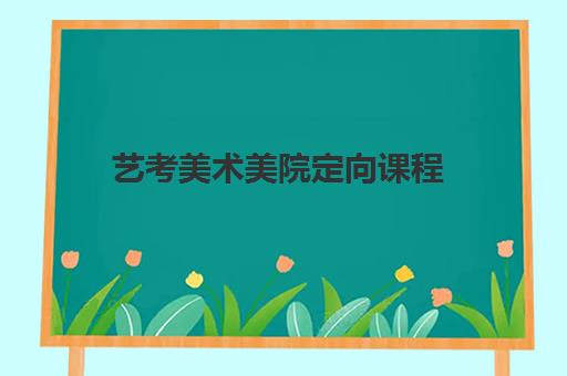 艺考美术美院定向课程