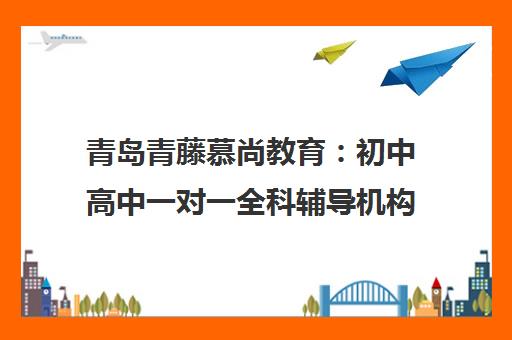 青岛青藤慕尚教育 初中高中一对一全科辅导机构