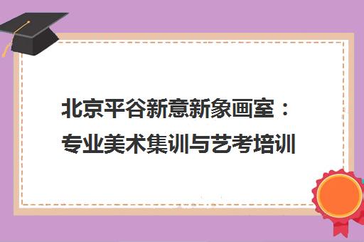 北京平谷新意新象画室 专业美术集训与艺考培训优选