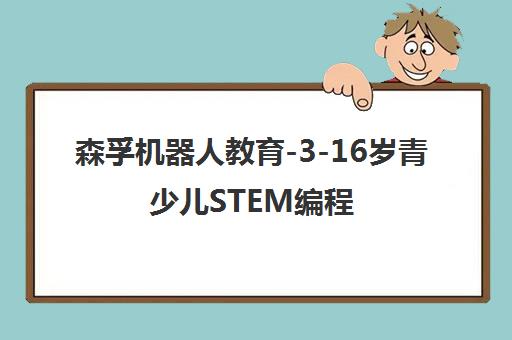 森孚机器人教育-3-16岁青少儿STEM编程培训专业品牌