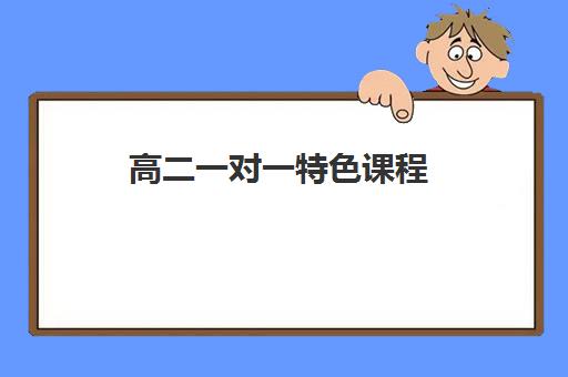 高二一对一特色课程