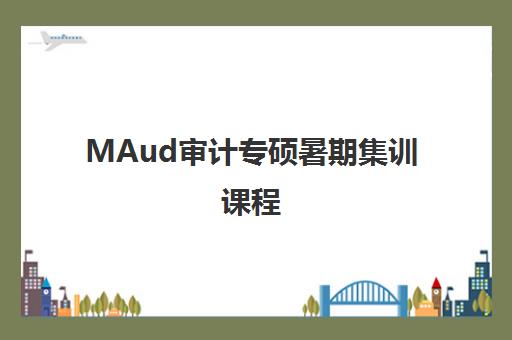 MAud审计专硕暑期集训课程