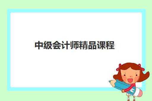 中级会计师精品课程 中级会计师精品课程