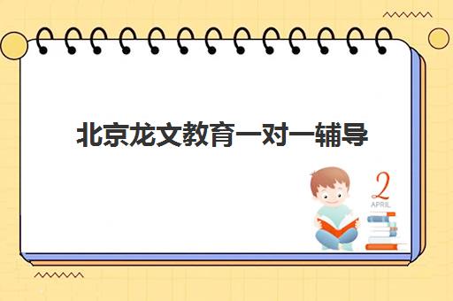 北京龙文教育一对一辅导 个性化定制小学到高中全科培训