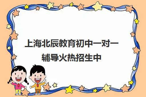 上海北辰教育初中一对一辅导火热招生中 家长必看