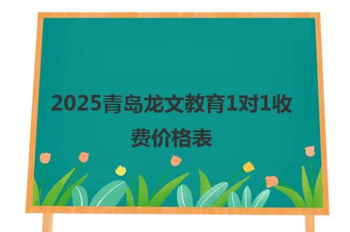 2025青岛龙文教育1对1收费价格表(小学/初中/高中)