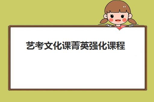 艺考文化课菁英强化课程