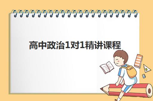 高中政治1对1精讲课程