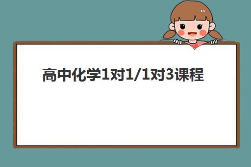 高中化学1对1/1对3课程