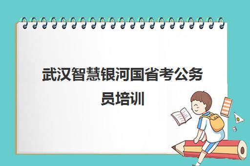 武汉智慧银河国省考公务员培训 理论结合实践 课程全面