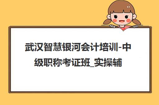 武汉智慧银河会计培训-中级职称考证班_实操辅导 武汉智慧银河会计培训-中级职称考证班_实操辅导