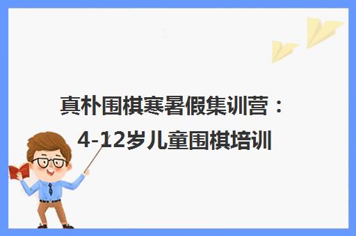 真朴围棋寒暑假集训营 4-12岁儿童围棋培训课程全面指南