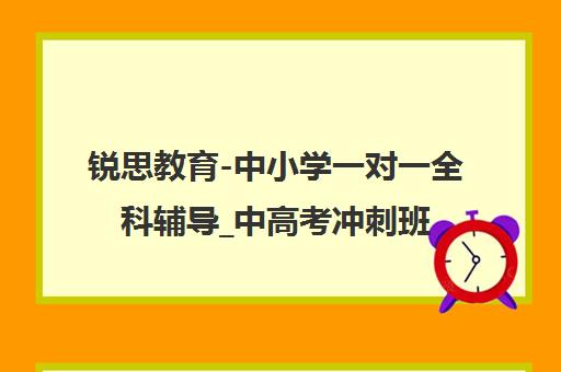 锐思教育-中小学一对一全科辅导_中高考冲刺班_国内多家分校