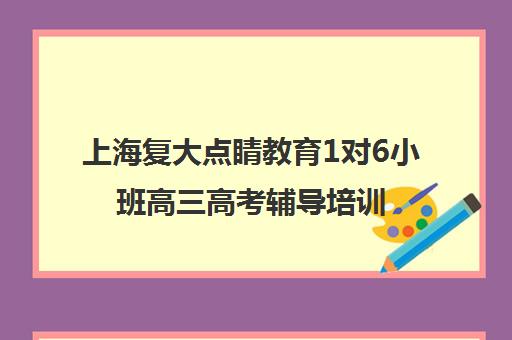 上海复大点睛教育1对6小班高三高考辅导培训 上海复大点睛教育1对6小班高三高考辅导培训