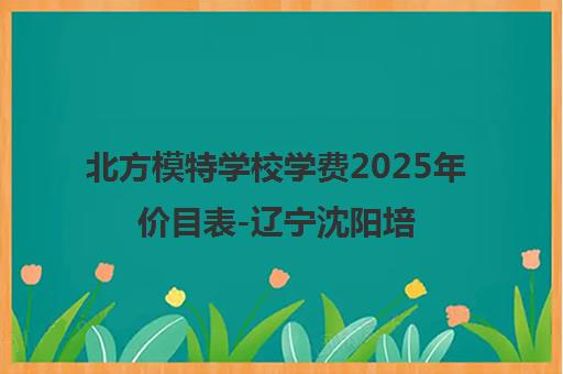 北方模特学校学费2025年价目表-辽宁沈阳培训学校收费明细