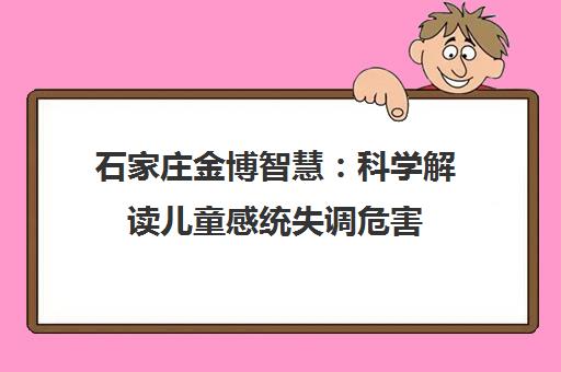 石家庄金博智慧 科学解读儿童感统失调危害 定制训练方案 石家庄金博智慧 科学解读儿童感统失调危害 定制训练方案