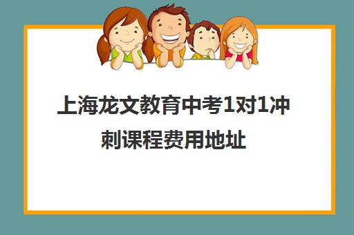 上海龙文教育中考1对1冲刺课程费用地址