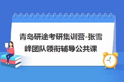 青岛研途考研集训营-张雪峰团队领衔辅导公共课与专业课