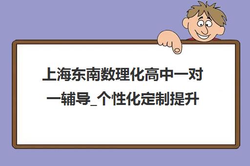 上海东南数理化高中一对一辅导_个性化定制提升方案