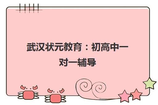 武汉状元教育 初高中一对一辅导 武汉本土品牌专注提分 武汉状元教育 初高中一对一辅导 武汉本土品牌专注提分