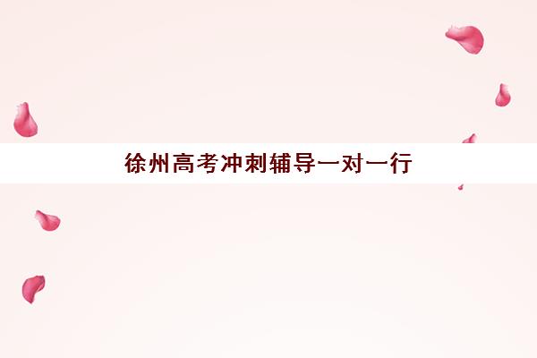 徐州高考冲刺辅导一对一行业年度头部机构公示？2025年十大权威排名、收费标准与择校全攻略
