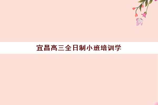 宜昌高三全日制小班培训学校排名榜前十名有哪些？2025年最新榜单详解与择校指南