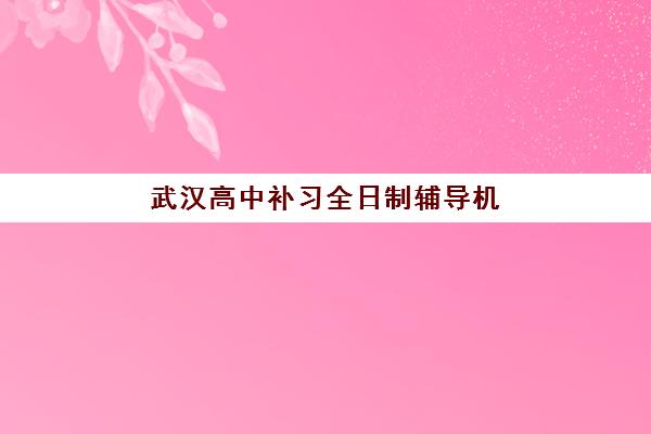 武汉高中补习全日制辅导机构哪家好一点如何科学选择？2023年最新排名解析、择校技巧与成功案例全指南