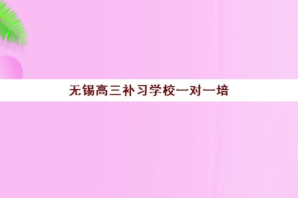 无锡高三补习学校一对一培训班哪家好多少钱？2025年最新权威排名、费用解析与科学选择全指南