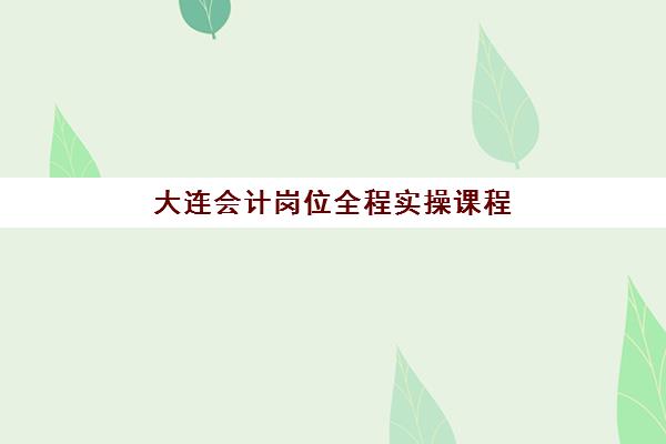 大连会计岗位全程实操课程专项机构竞争力如何排行？2025年最新权威榜单与择校指南